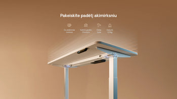 Įkelti vaizdą į galerijos rodinį, Reguliuojamo aukščio stalas HomeOne