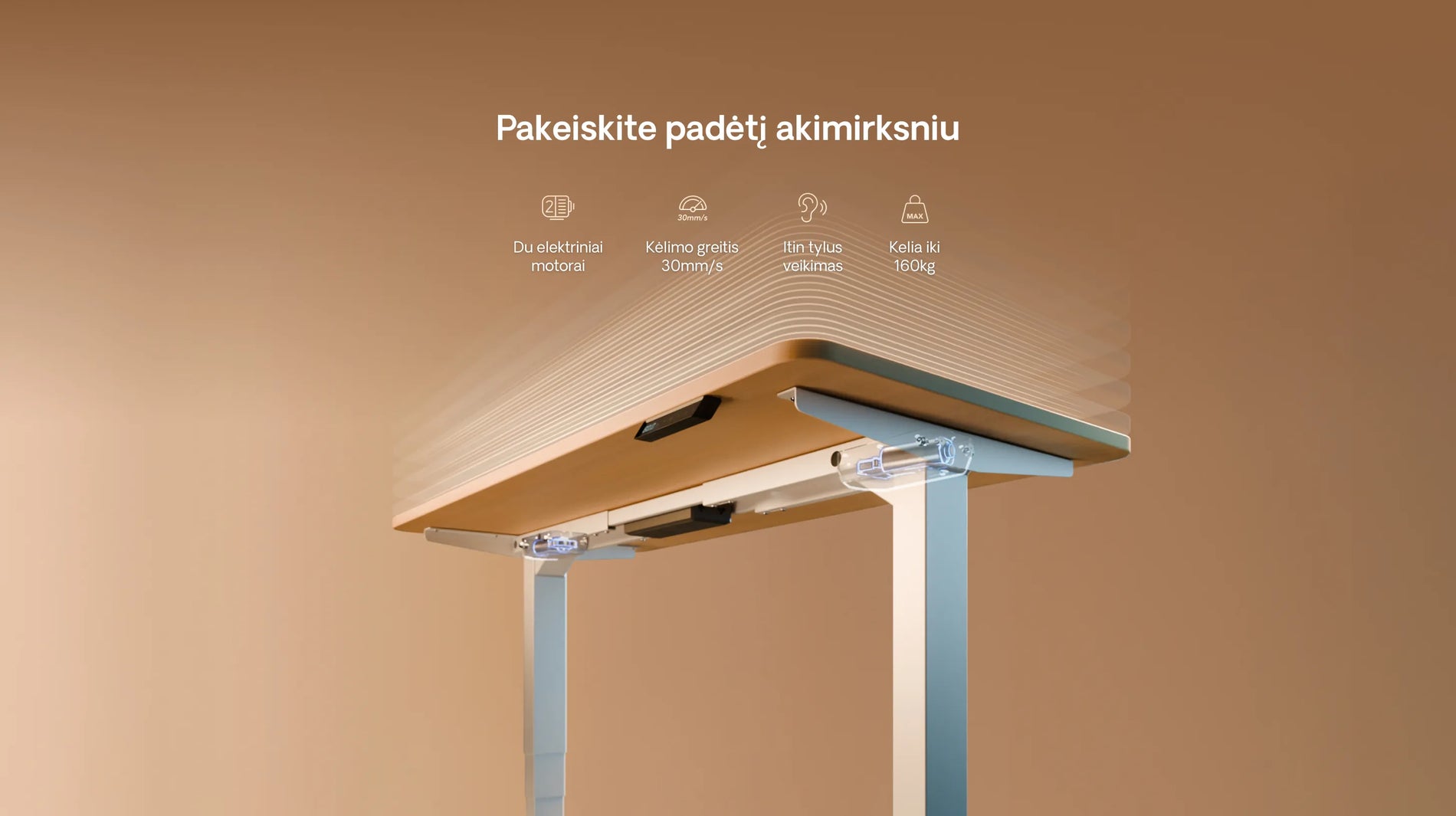 Įkelti vaizdą į galerijos rodinį, Reguliuojamo aukščio stalas HomePro

